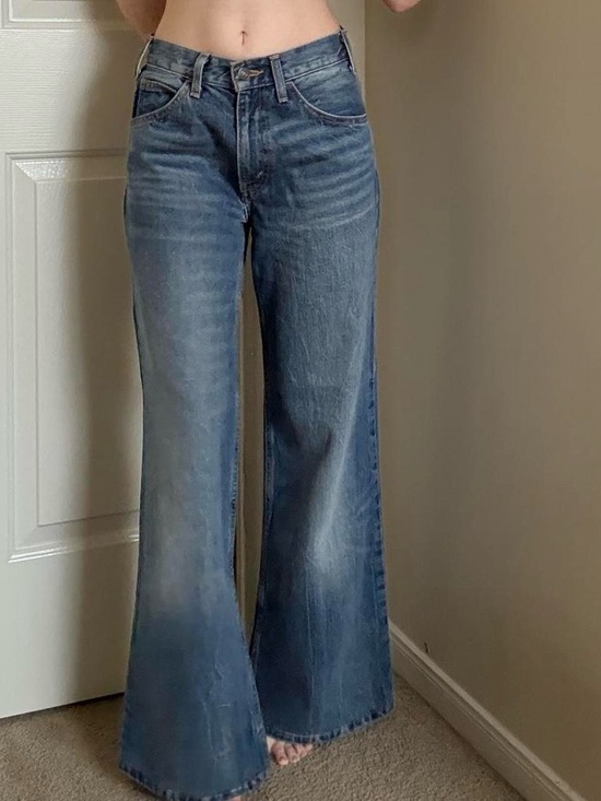 Levi's Denim - Levi's Vintage Wide Leg Flare Jeans in Faded Blue